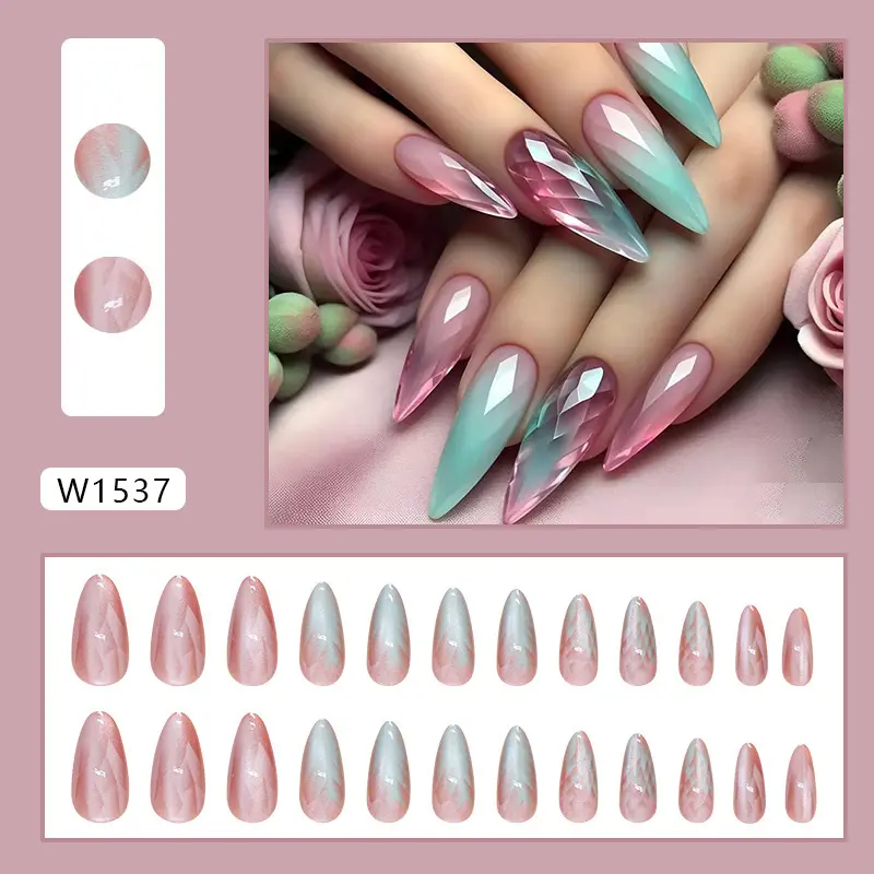 High-end High-gloss Colored Nail Tips