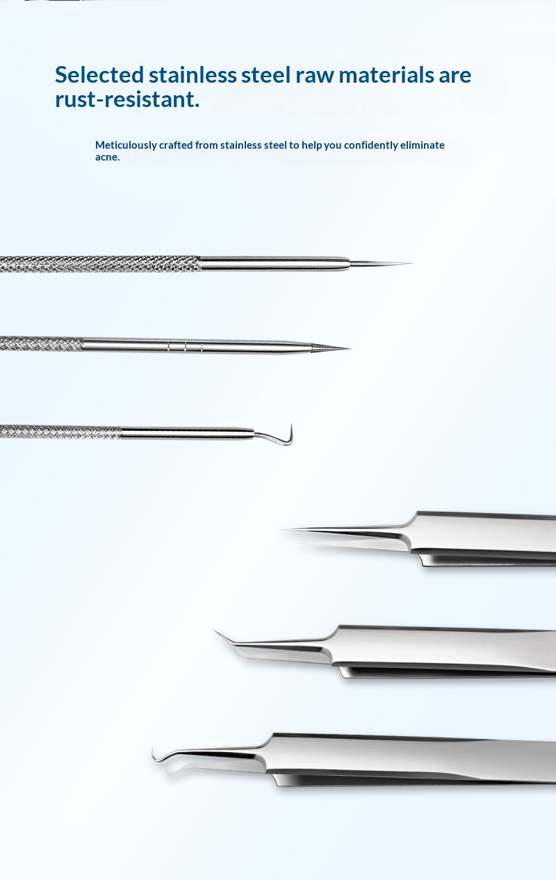 Pimple-removal Needle Set Blackhead-removing Tweezers Tool 5acb2057 E064 4c06 A97c 1997675383ff Trans