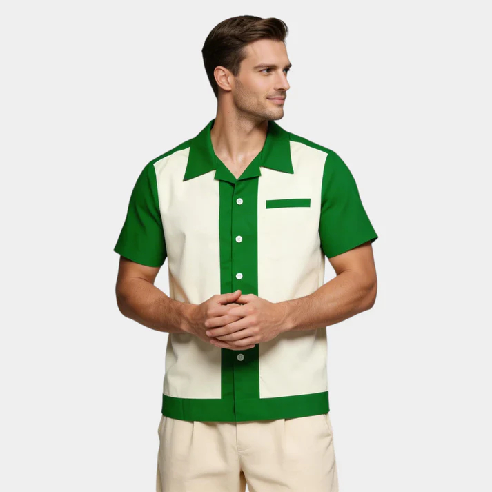 Men's Fashion Casual British Design Summer Short-Sleeved Shirt