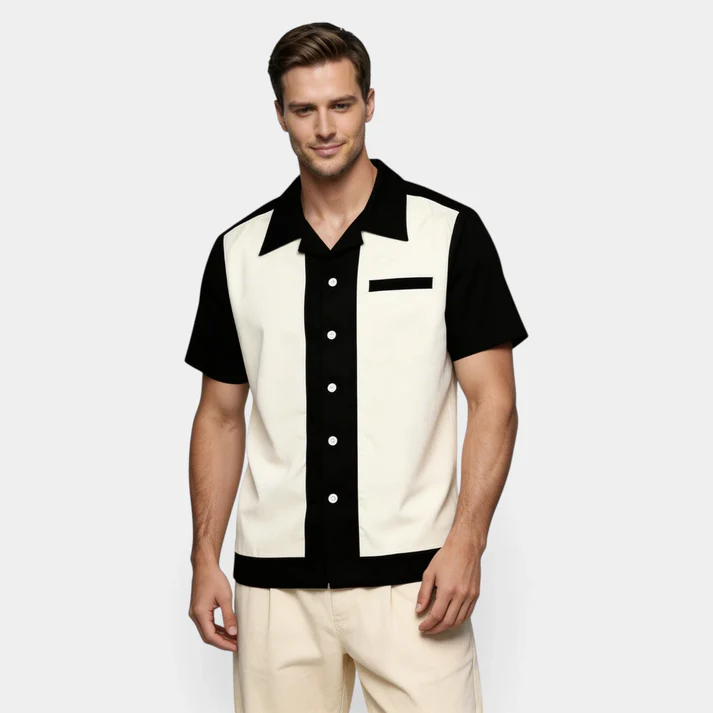 Men's Fashion Casual British Design Summer Short-Sleeved Shirt