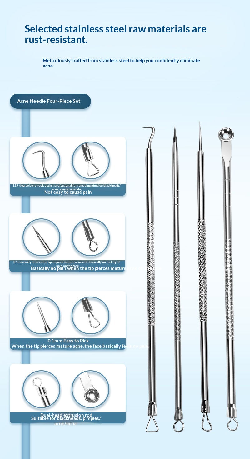 Pimple-removal Needle Set Blackhead-removing Tweezers Tool B6e97ddc C638 4b68 9b39 951de18364bf Trans