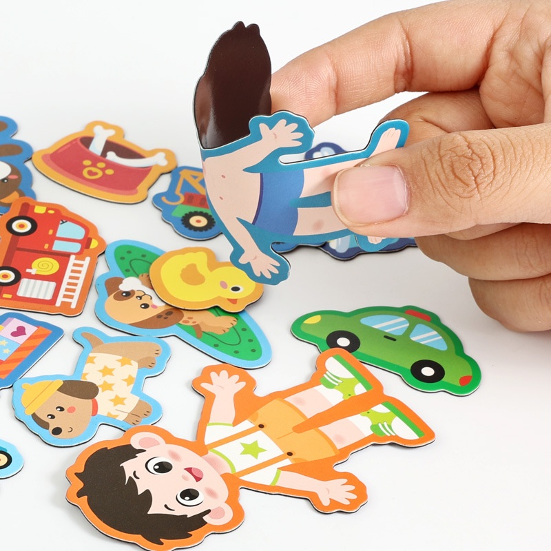 Foldable Magnetic Scene Quiet Book With Childrens Puzzles — foto 3