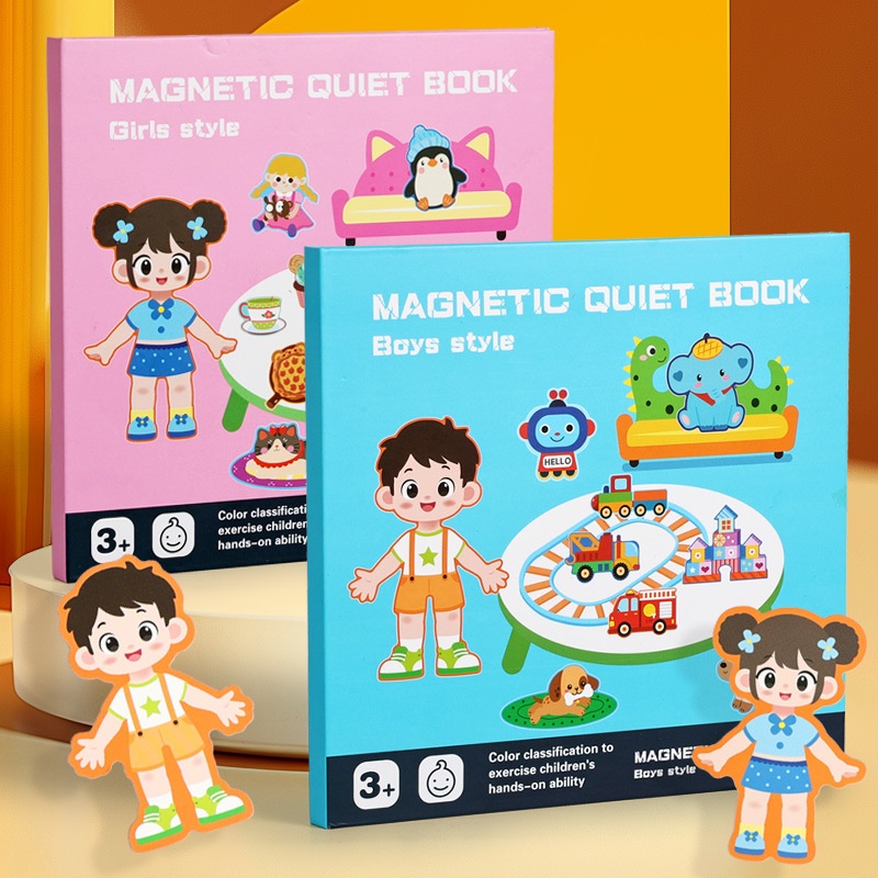 Foldable Magnetic Scene Quiet Book With Childrens Puzzles — foto 7
