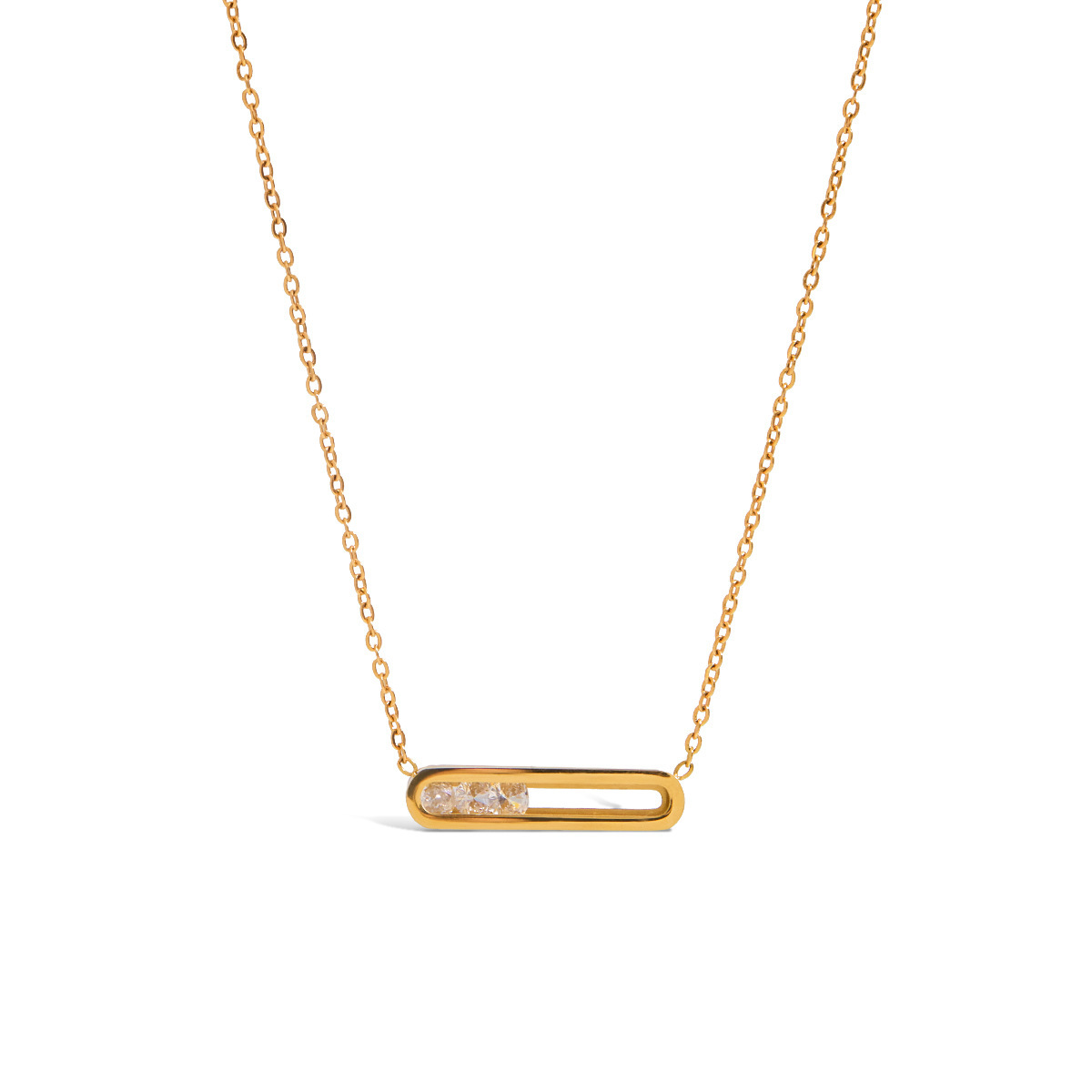 Stainless Steel U-Shaped Necklace