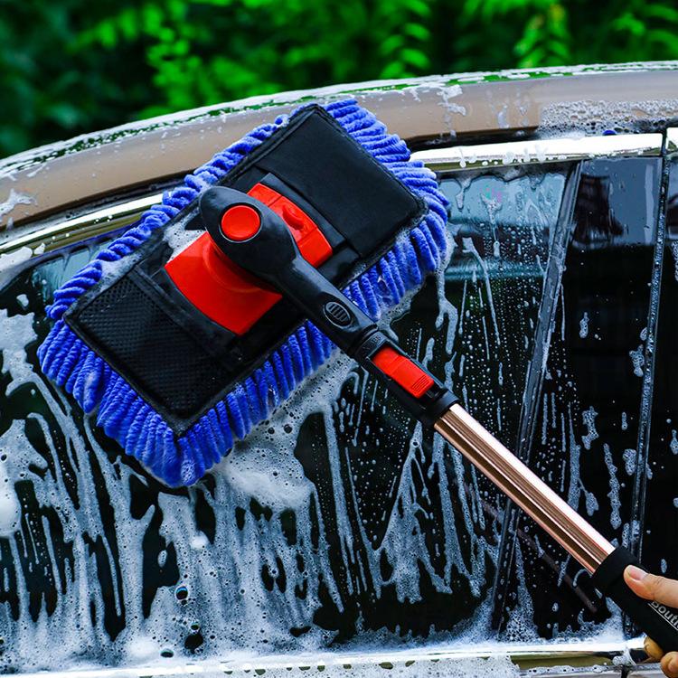 Soft-bristle Long-handle Telescopic Chenille Car Wash Mop — foto 3