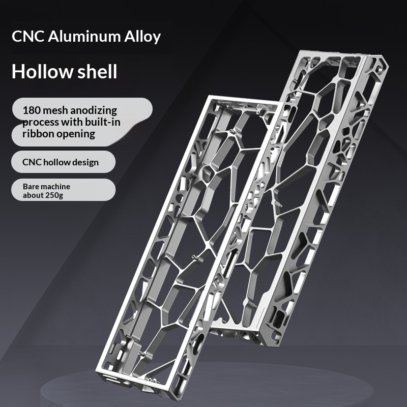 Wholesale H60 Anodized Aluminum Hollow-out Keyboard Case