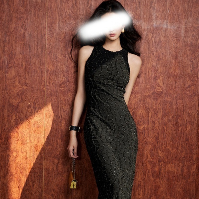 Womens Casual Tunic Dress With Fringe And Defined Waistline