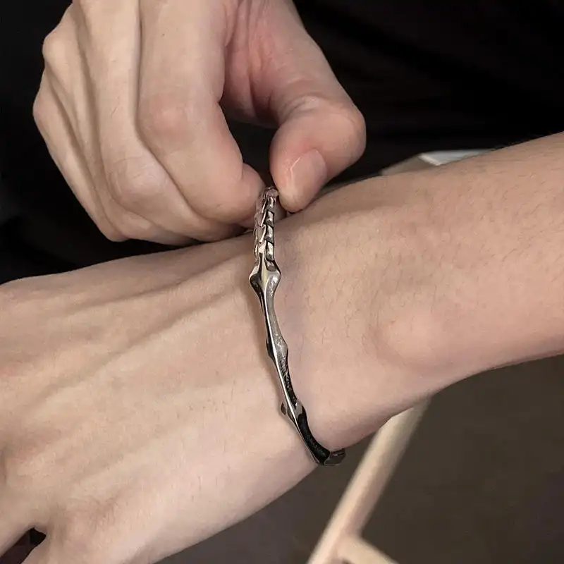 Super Dragon Scale Armor Bracelet Fully Polished Stainless Steel