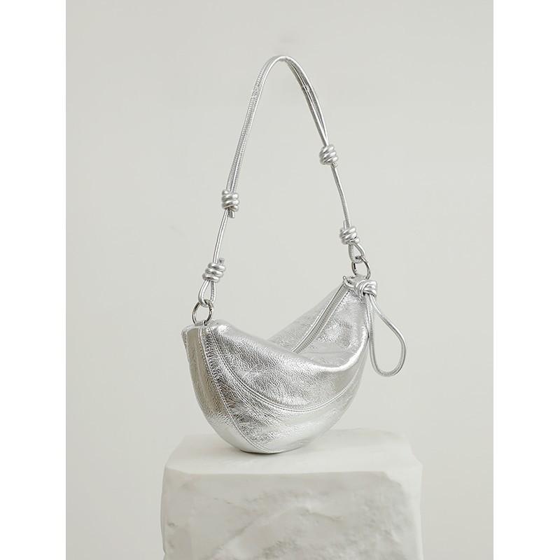 Genuine Leather One-Shoulder Handbag