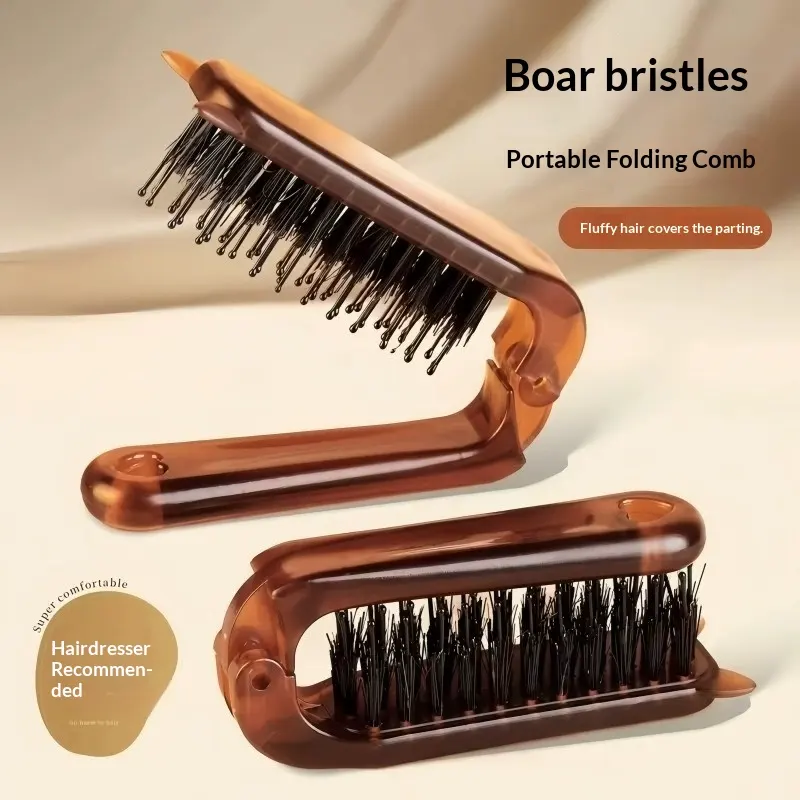 Foldable and Extendable Brush Volumizing Makeup Comb