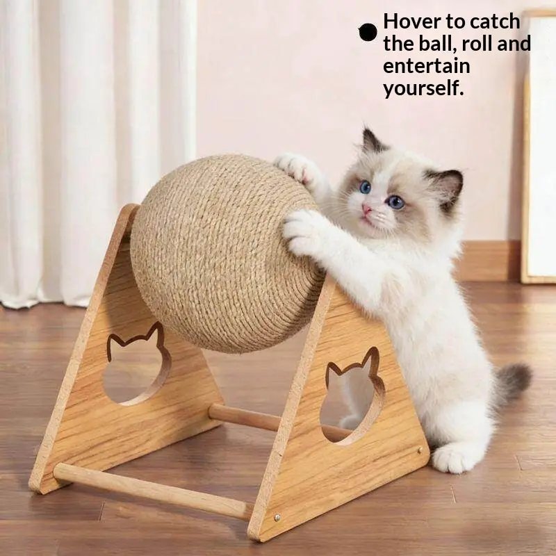 Cat Scratching Ball Vertical Sisal Cat Scratching Post