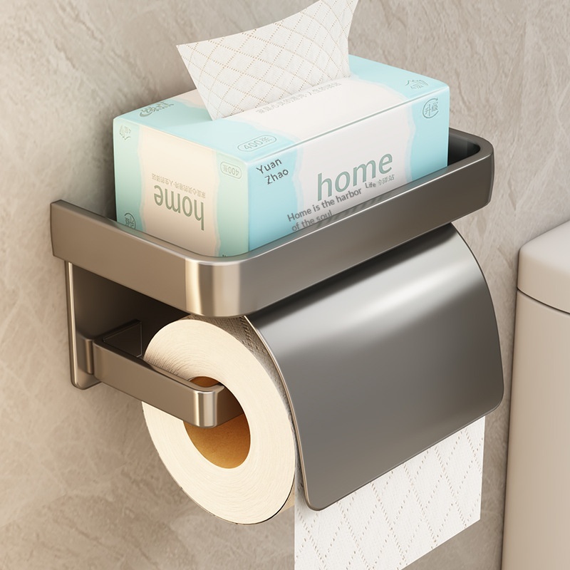 Punch-free Wall-mounted Toilet Paper Holder