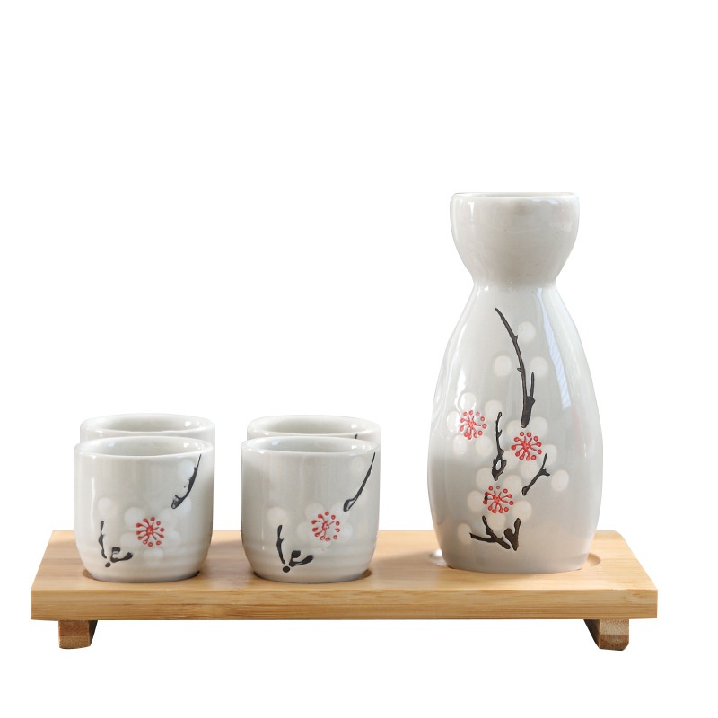 Japanese-style Ceramic Sake Pot And Cups Sake Set — foto 9