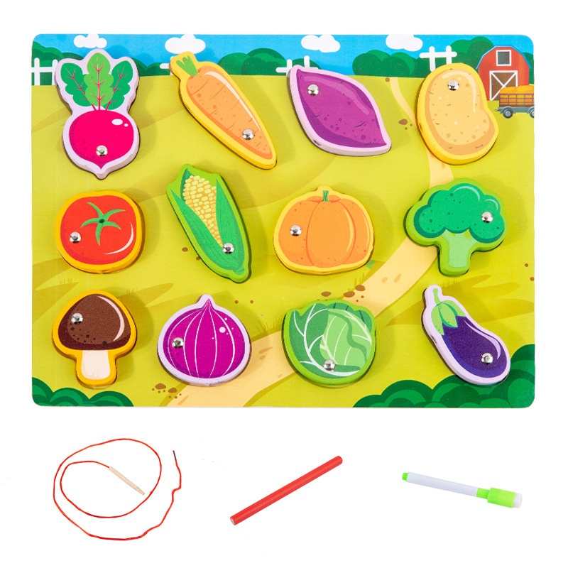 Childrens Fishing Beading Baby Educational Toy