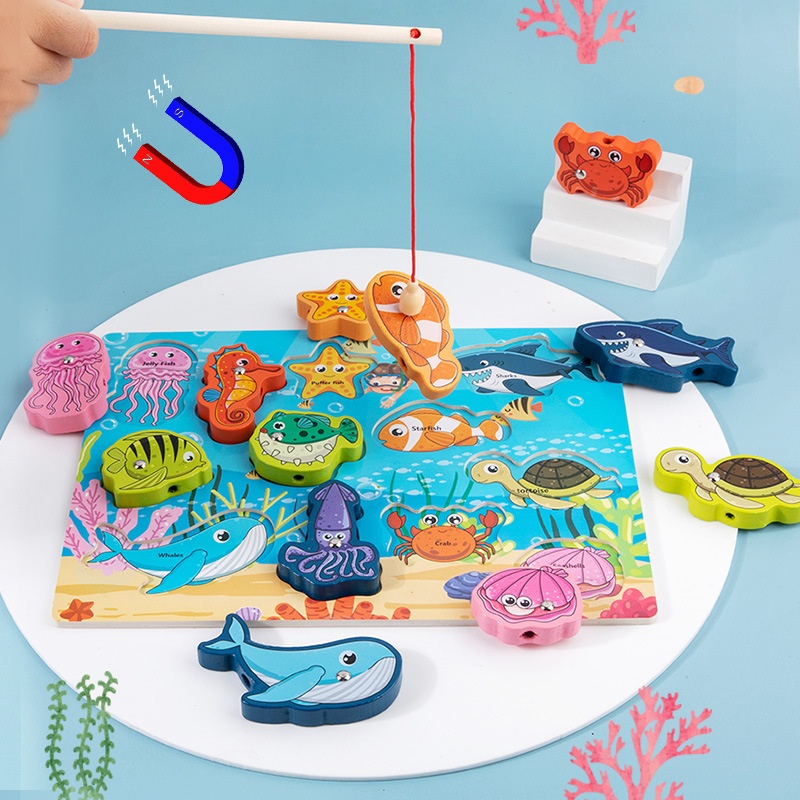 Childrens Fishing Beading Baby Educational Toy
