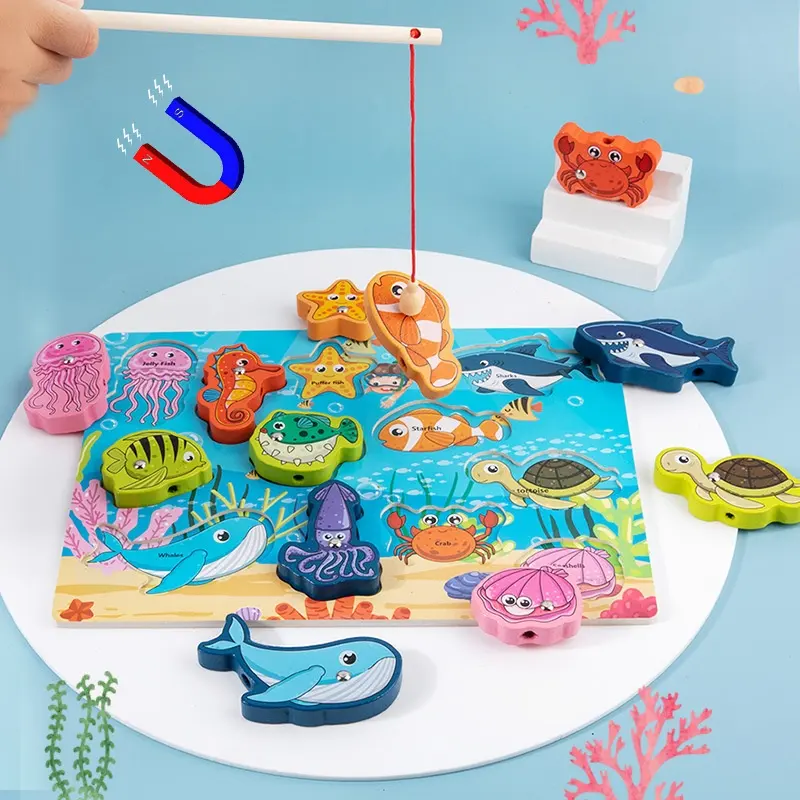 Childrens Fishing Beading Baby Educational Toy