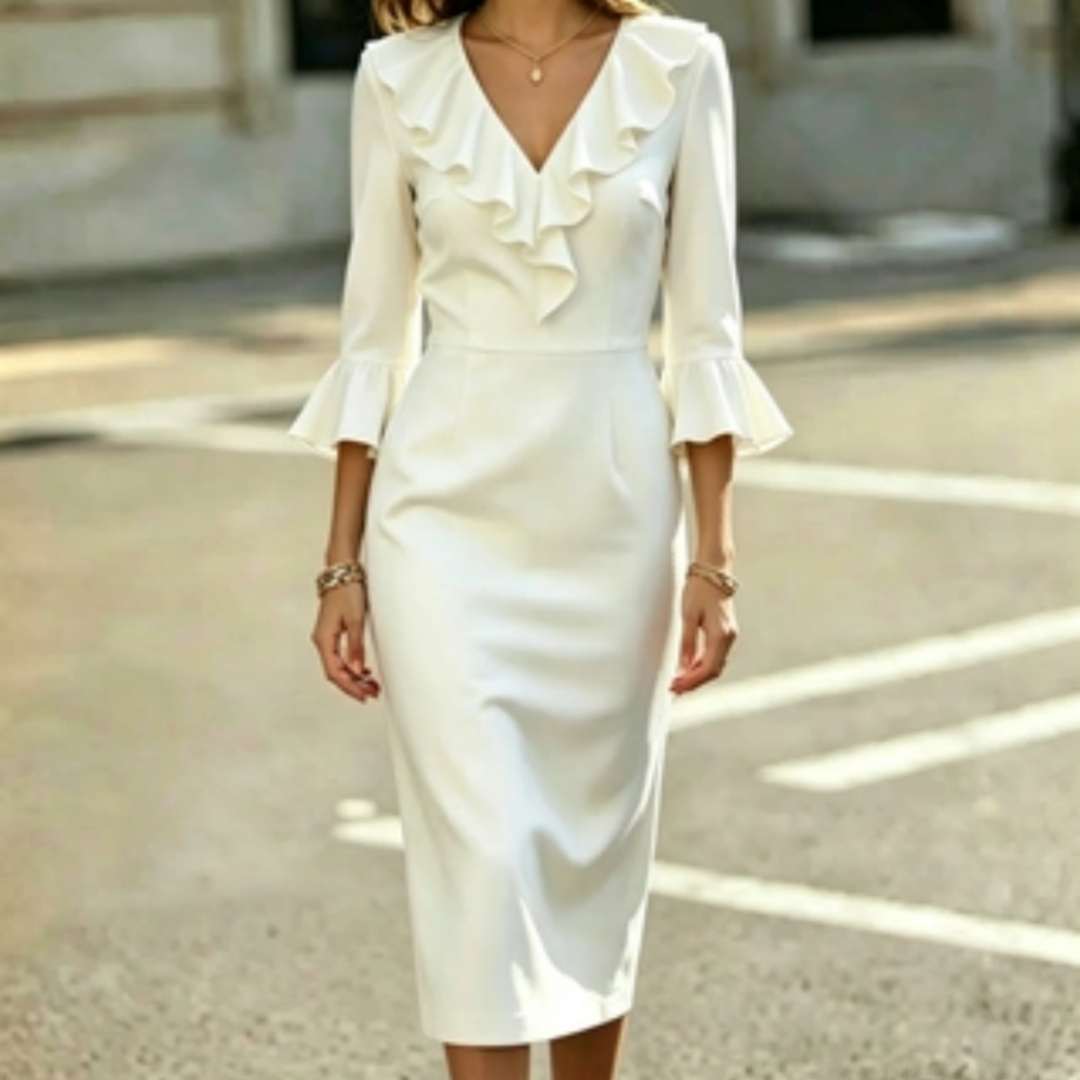 Womens Solid-color Casual Versatile Dress