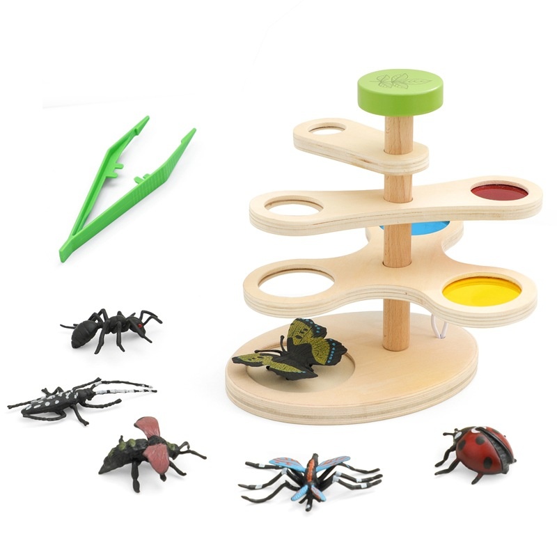 Wooden Adjustable Insect Observation Magnifier Early Education Puzzle Toy — foto 3