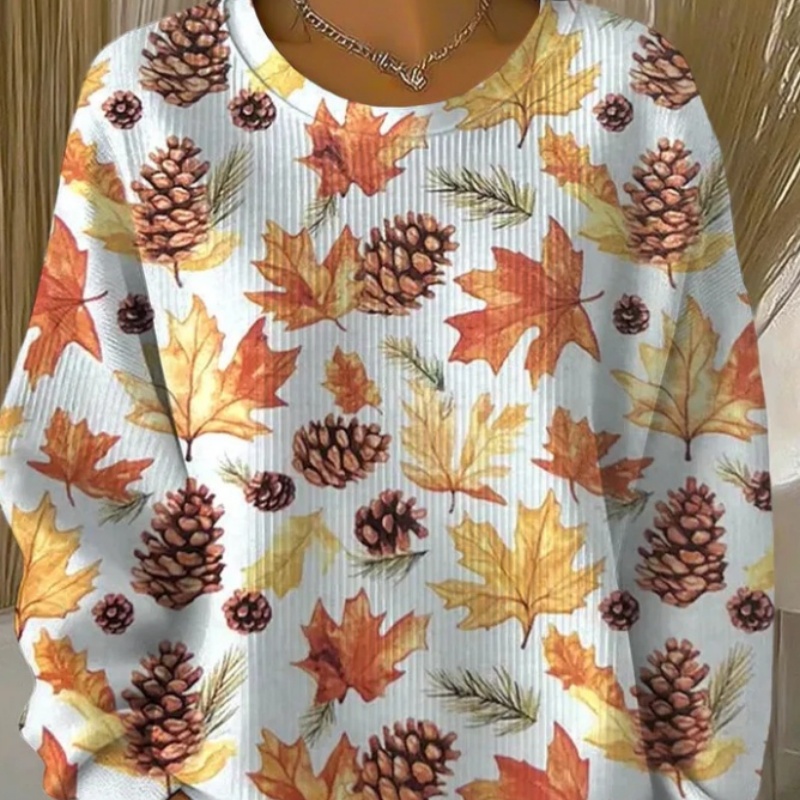 Snowflake Christmas Tree Mixed With Casual Commuting Sweater