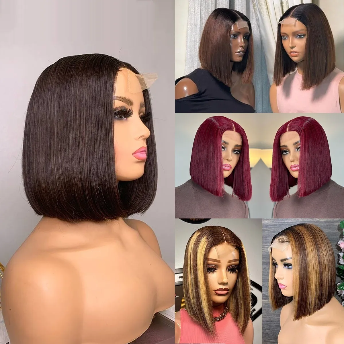 Womens Real Human Hair African Wigs