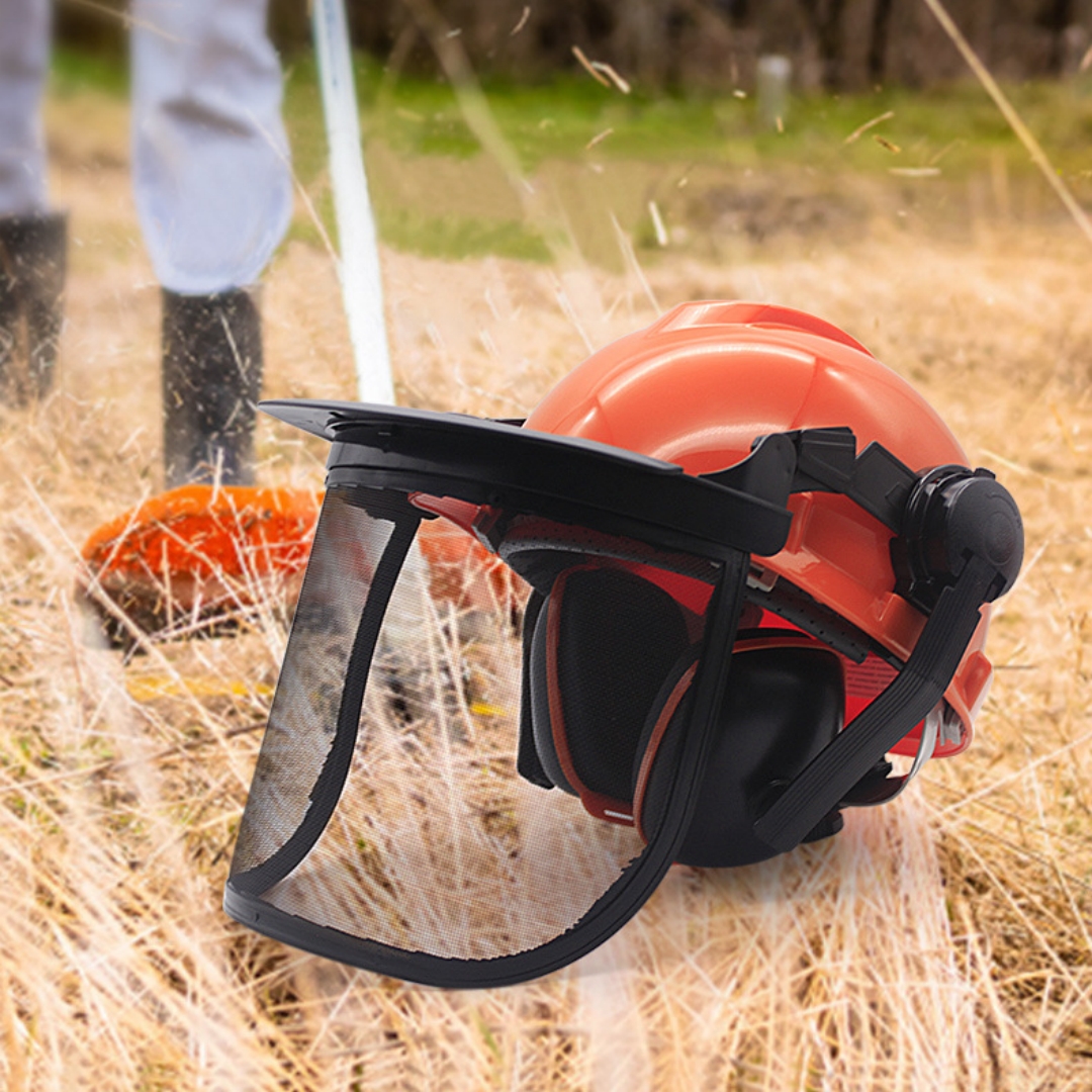 Lawn Mowing Mask Set With Noise-Reducing Ear Muffs