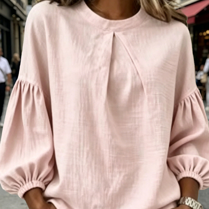 Long-sleeved European-style Round-neck Shirt For Men