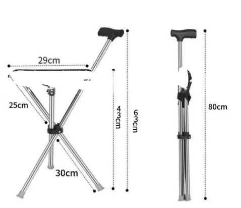 Lightweight Triangular Stool Foldable And Portable Suitable For Elderly Users