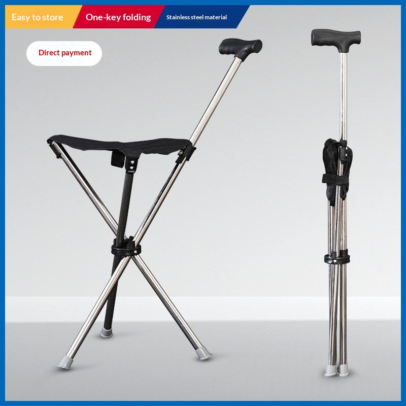 Lightweight Triangular Stool Foldable And Portable Suitable For Elderly Users