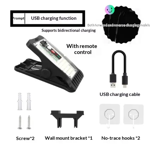 Cross-border Outdoor Solar Clip Light For Foreign Trade High-brightness Wall Lamp For Patios And Gardens