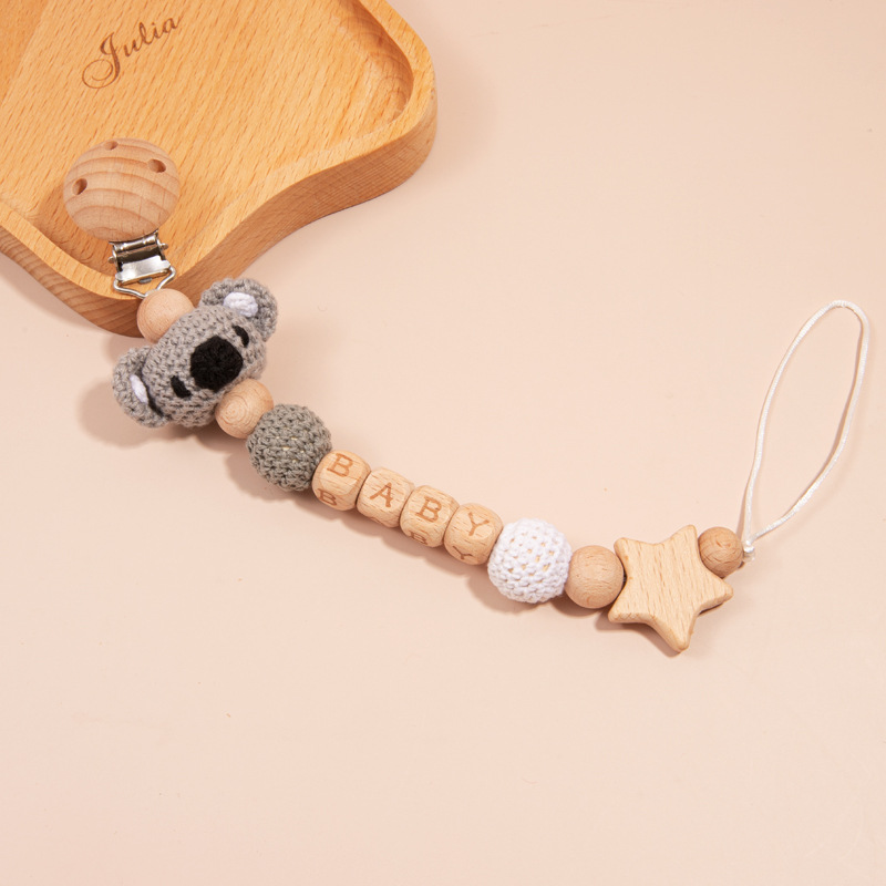 Baby Soothing Beaded Nipple Chain Crochet Hook