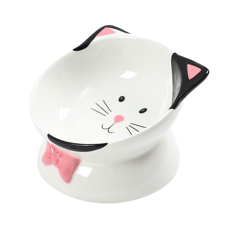Cat-head-shaped High-footed Cup And Neck-supporting Ceramic Bowl 6