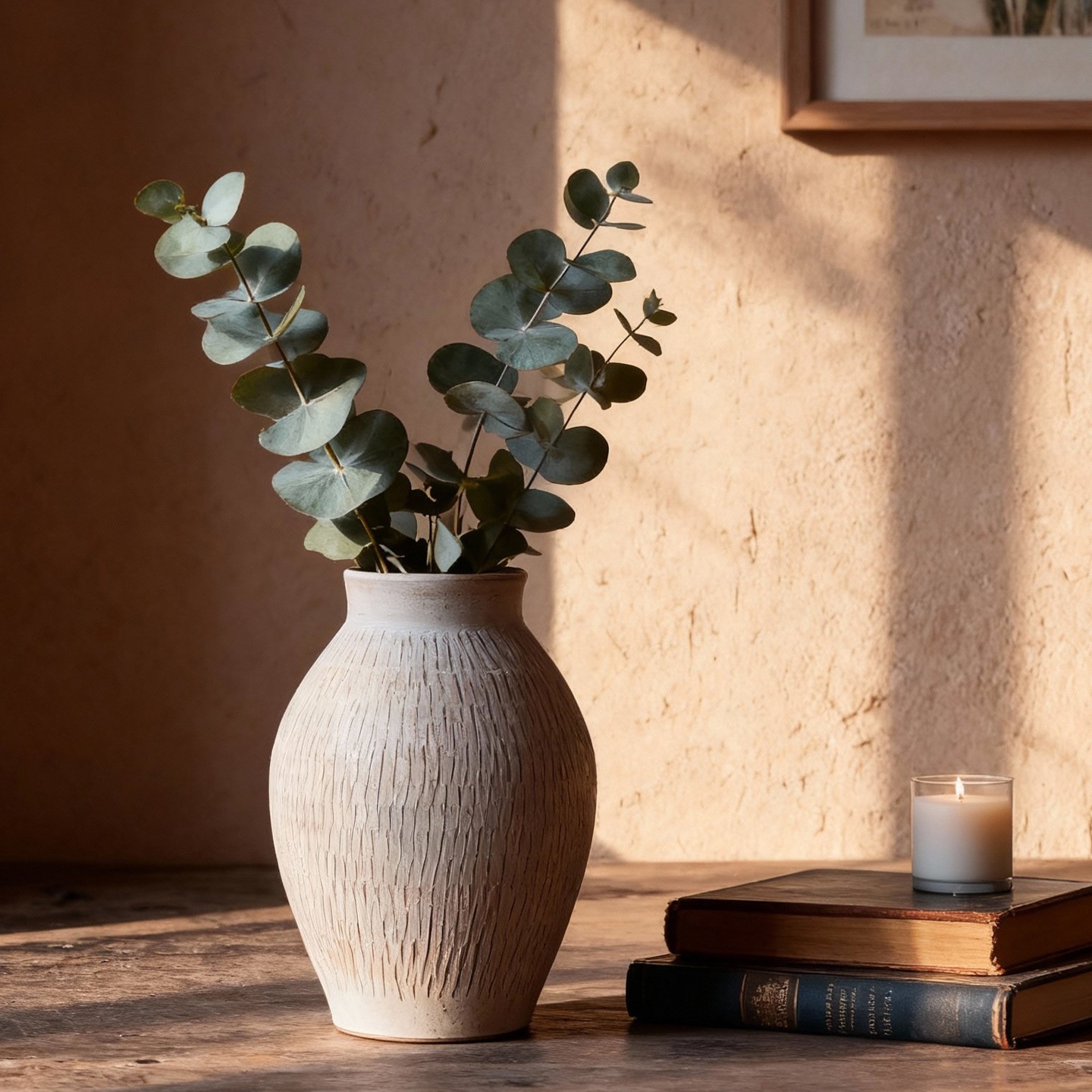 New Hand-thrown Ceramic Jar Vase With Double Handles