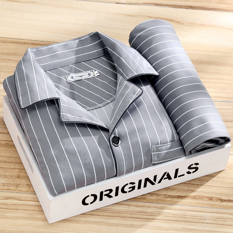 Pajamas Men's Spring And Autumn Long-sleeved Homewear Suit — foto 3