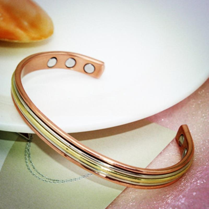 Red Copper Solid Magnet Bracelet