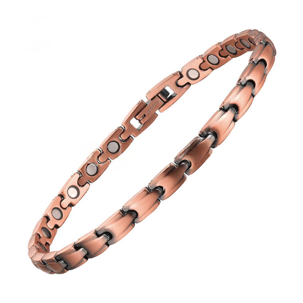 Womens Red Copper Magnetic Bracelet