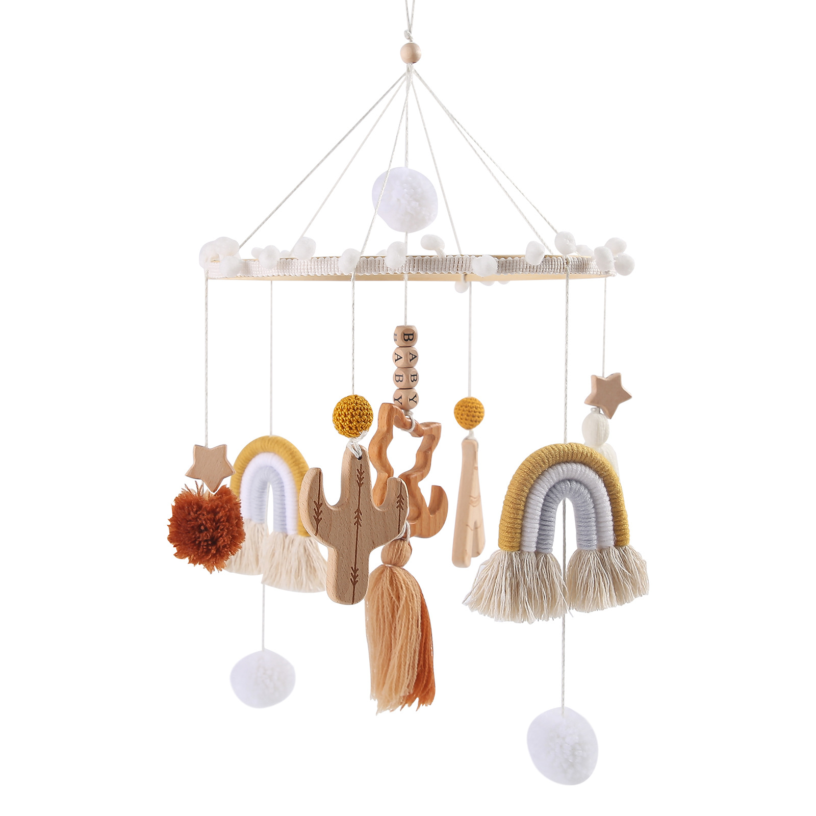 Baby Rainbow Bed Bell Cute Newborn Room Decoration