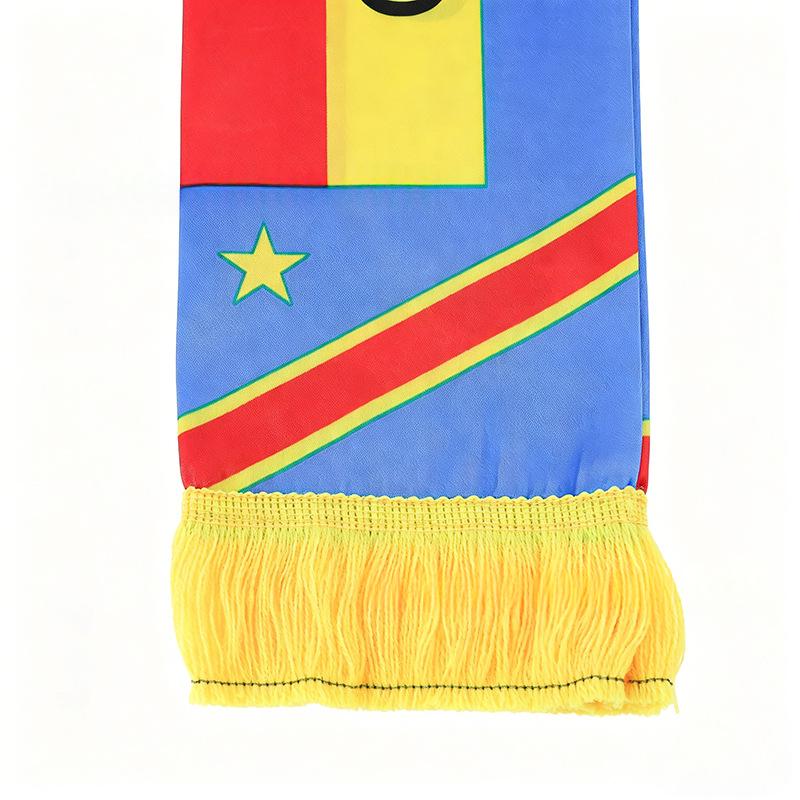 Silk Satin Scarf Manufacturer Sourced Mexico Canada United States World Cup Neck Warmer 3
