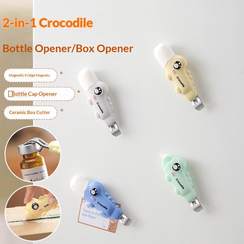 Mini Crocodile Magnetic 2-in-1 Bottle Opener And Box Opener