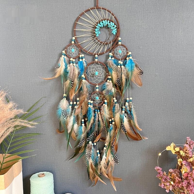 Colorful Feather Wind Chimes For Wall Decorations