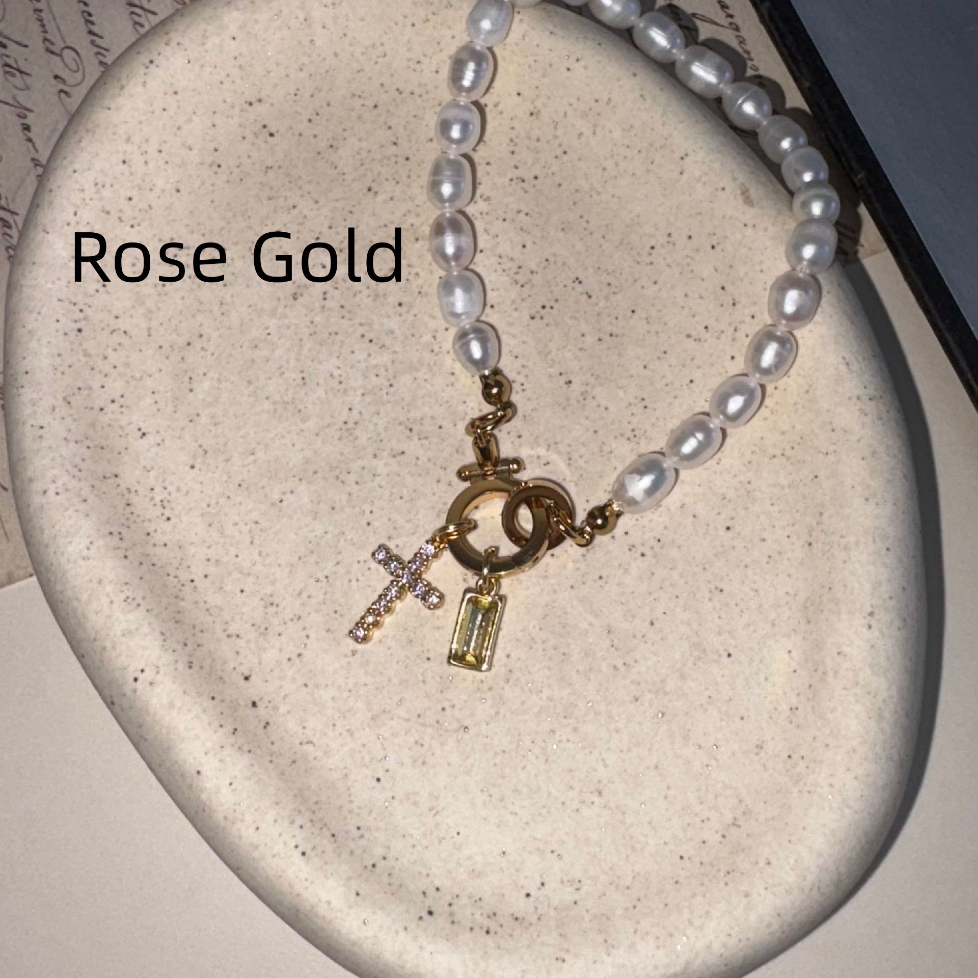 Birthstone Pendant Freshwater Pearl Bracelet