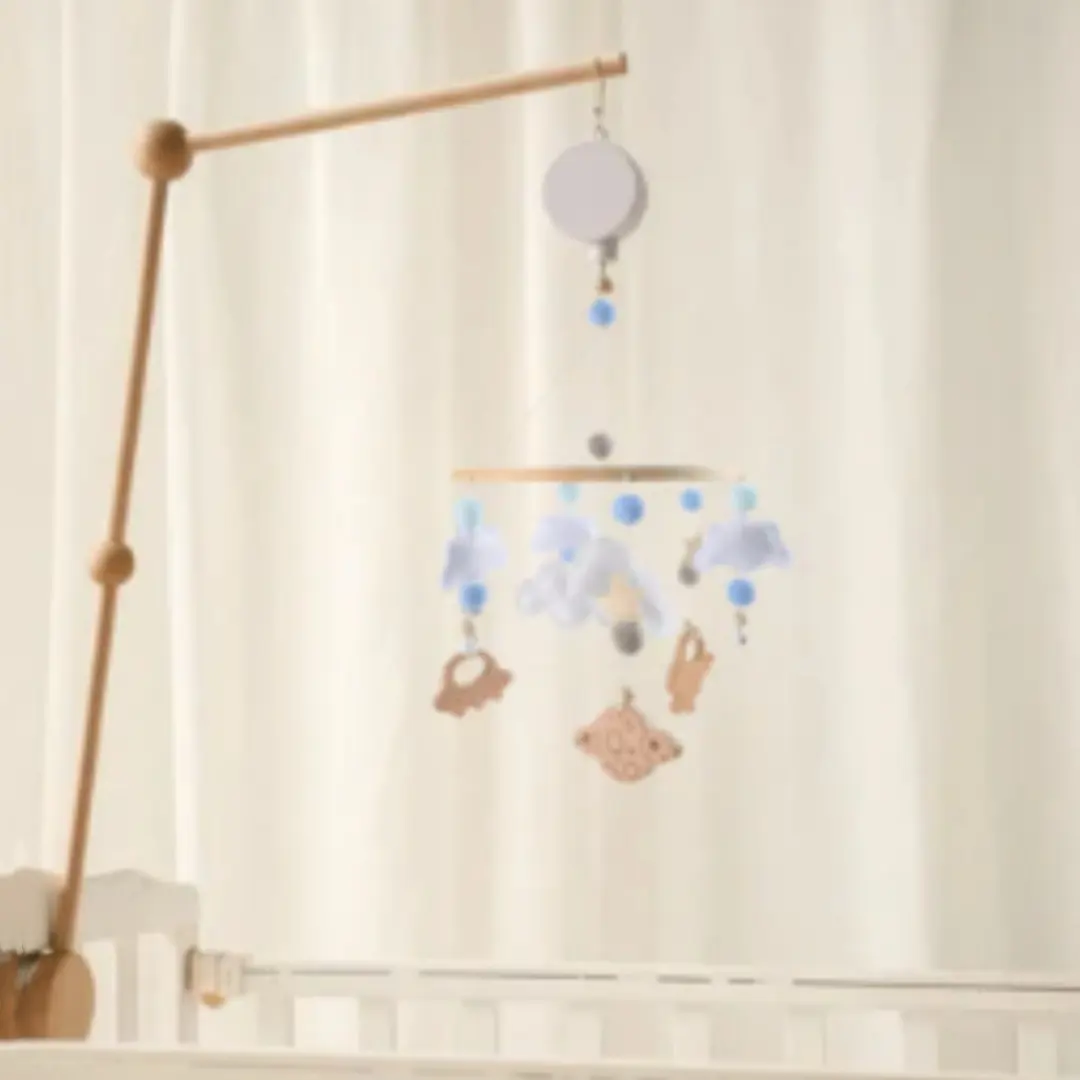 Decoration Wind Chimes Crib Felt Forest Animal