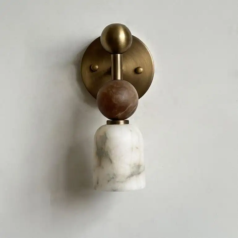 French-style Vintage Brass Wall Lamp