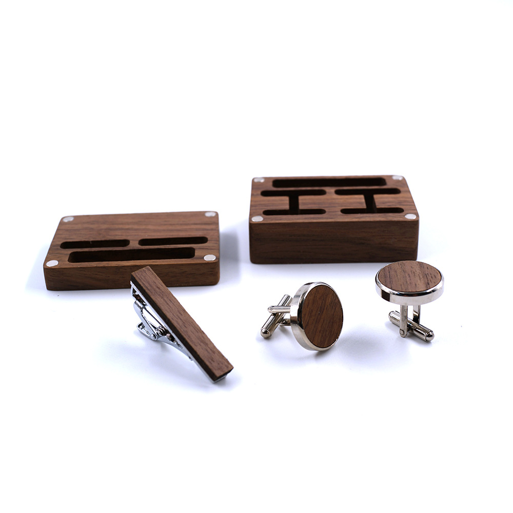 Cufflink Set Wooden Box Engraving And Printing 5