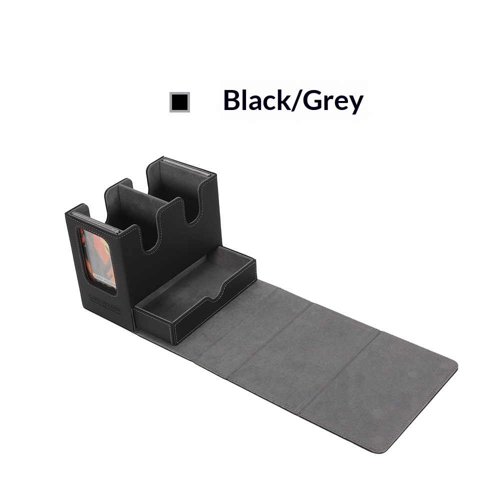 Dice and card storage box suitable for deck boxes (black