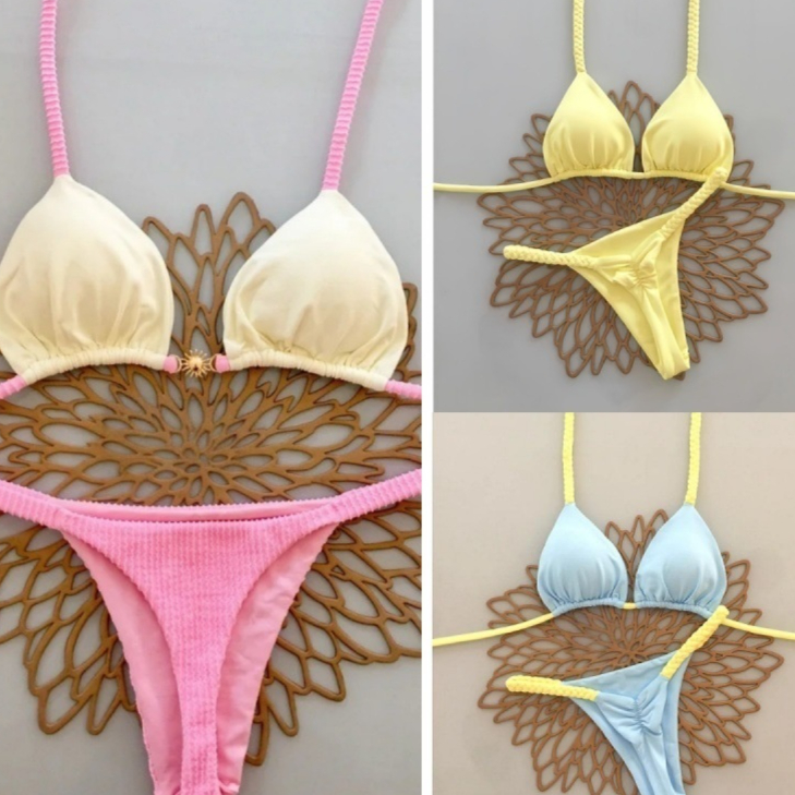 Strap-tie Bikini Womens Swimsuit For Hot Springs