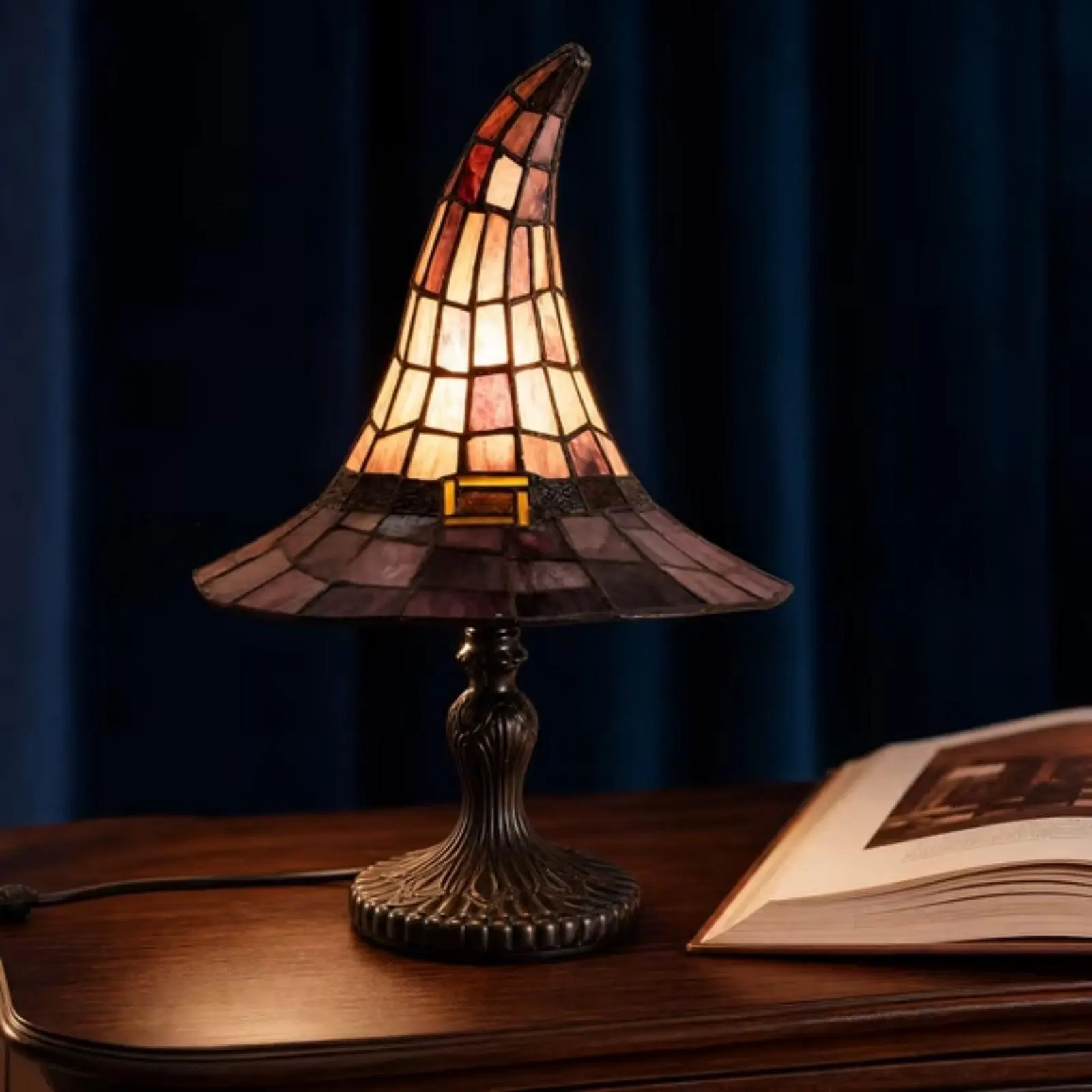Gothic Witch Hat Table Lamp — detail 1