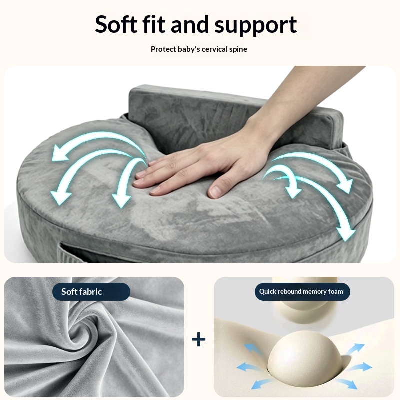 Slope-shaped Baby Pillow For Learning To Sit 3