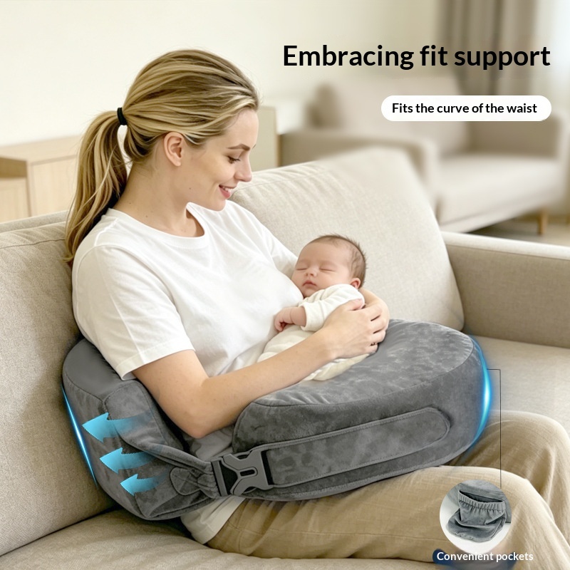 Slope-shaped Baby Pillow For Learning To Sit