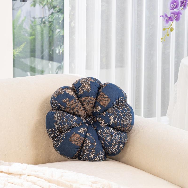 Bohemian-style Sofa Pumpkin Seat Cushion And Throw Pillow — foto 3