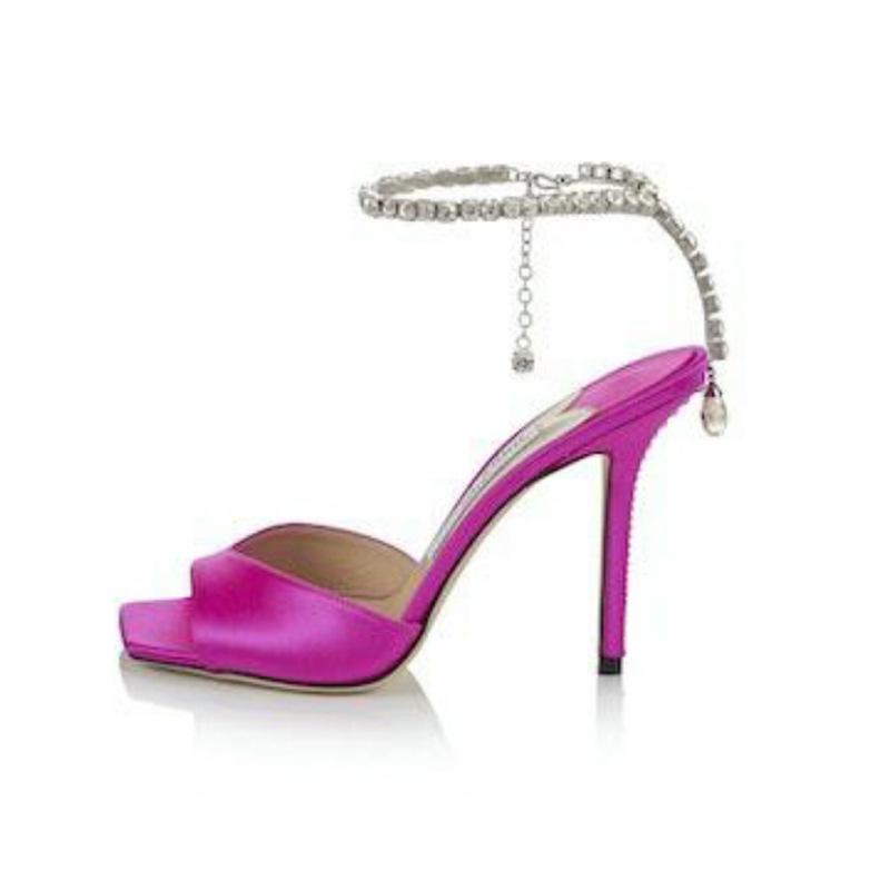 Square-Toe Stiletto Sandals, picture 5 of 10